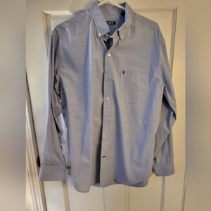Izod Light Blue Casual Button Down Shirt